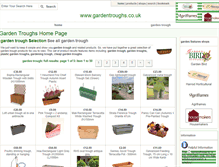 Tablet Screenshot of gardentroughs.co.uk